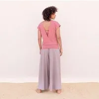 Jaya Jaya SMILLA Tencel - Damen - lockeres Shirt für Yoga und Freizeit aus Tencel-Baumwoll-Mix, Decorose/rosa, – Produktbild 1 von 1
