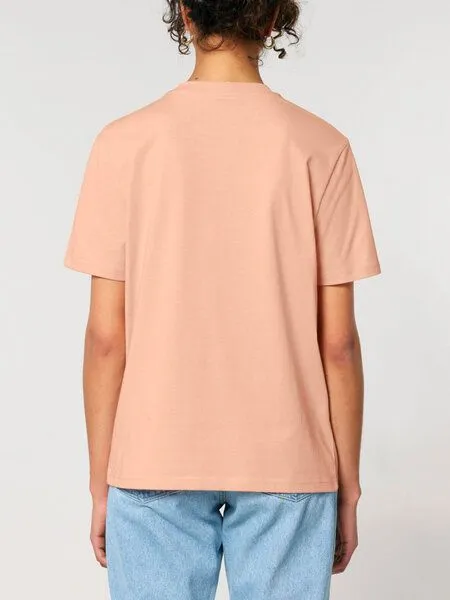 Human Family Human Family Bio Unisex Rundhals T-Shirt "Mountain Silhouette", Pfirsich, – Produktbild 4 von 4