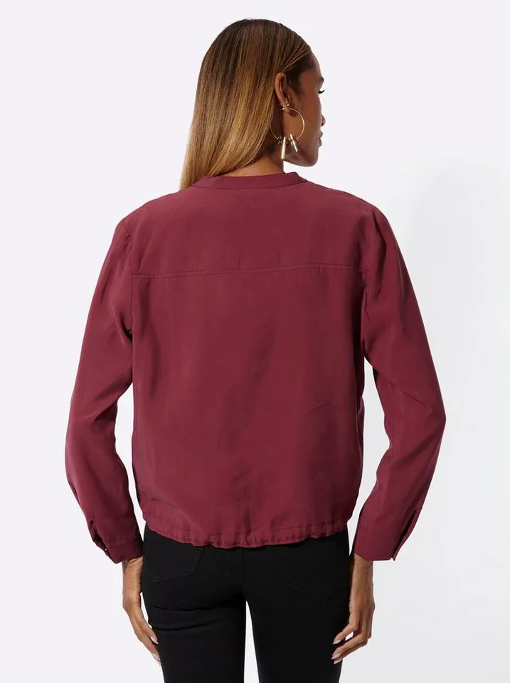creation L Blusenblazer Modal-Blouson Langarm, Rot, – Produktbild 2 von 5