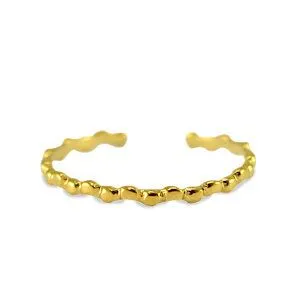 ELEKTROPULLI Größenverstellbarer Ring von Elektropulli, Gold, – Produktbild 2 von 4