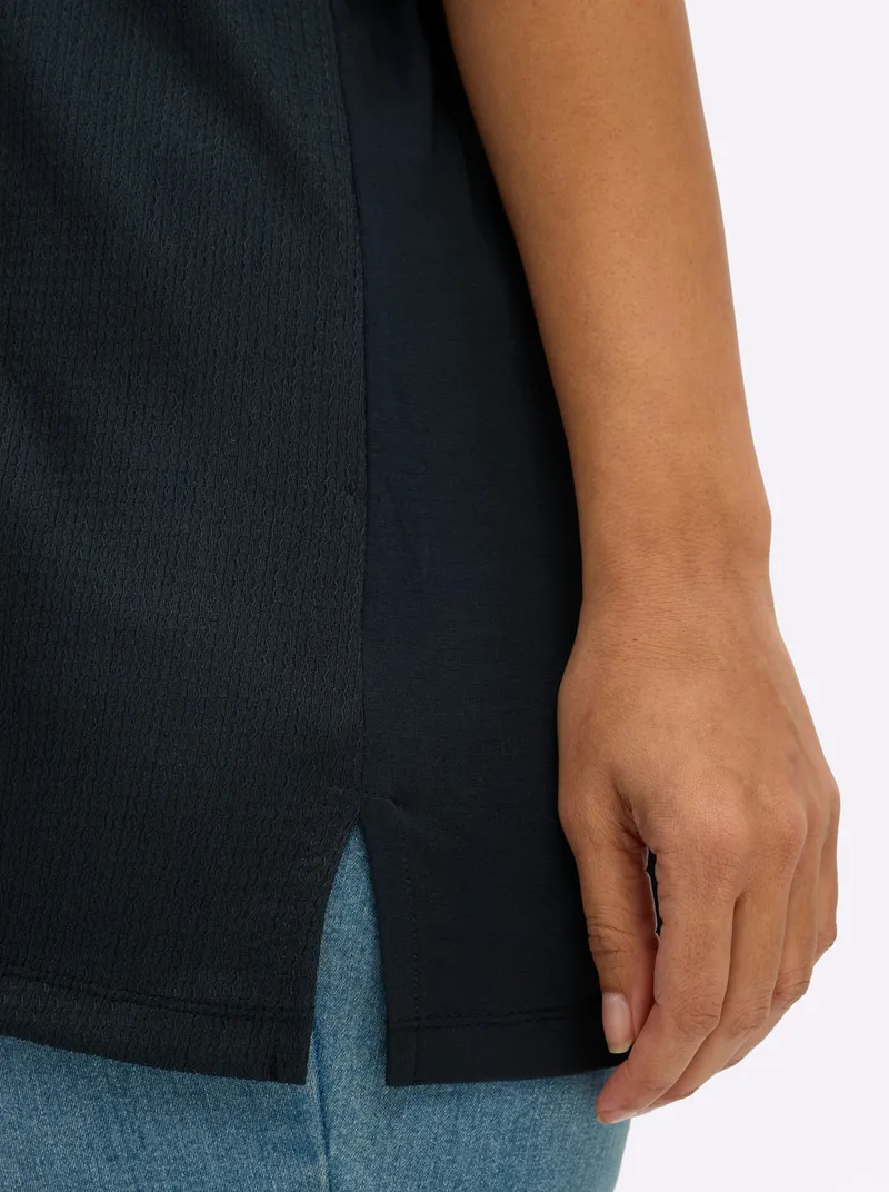 sheego Shirt tiefblau, Tiefblau, – Produktbild 2 von 2