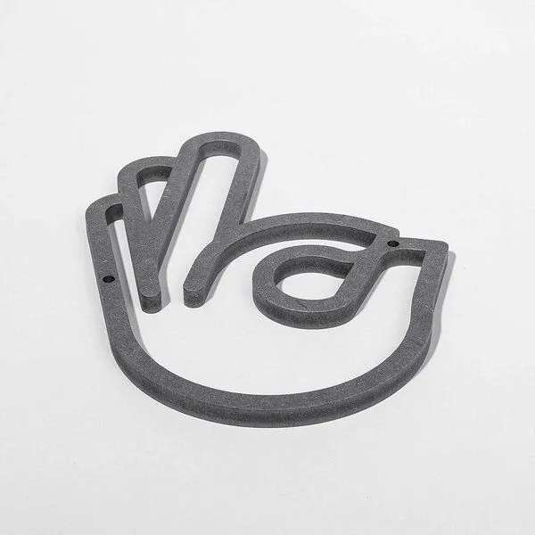 Fyngers Fyngers Wanddekoration gefräst aus Valchromat OK – Produktbild 2 von 4