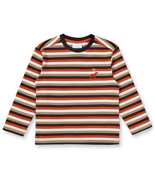 Sense Organics & friends in cooperation with GARY MASH Sense Organics & friends in cooperation with GARY MASH Kinder Langarmshirt mit Applikation aus Biobaumwolle, Orange, – Produktbild 1 von 4