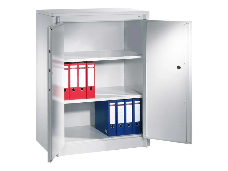 C+P C+P Feuergeschützte Flügeltürenschrank lichtgrau B 93 cm, H 122,6 cm – Produktbild 1 von 1