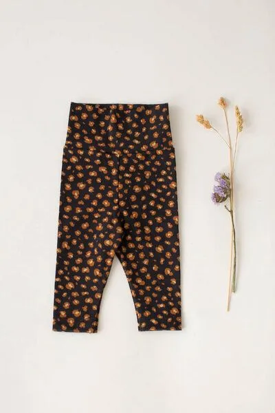 NoniKids Berlin Baby Leggings *Leopard schwarz* Bio Baumwolle | NoniKids Berlin – Produktbild 2 von 3