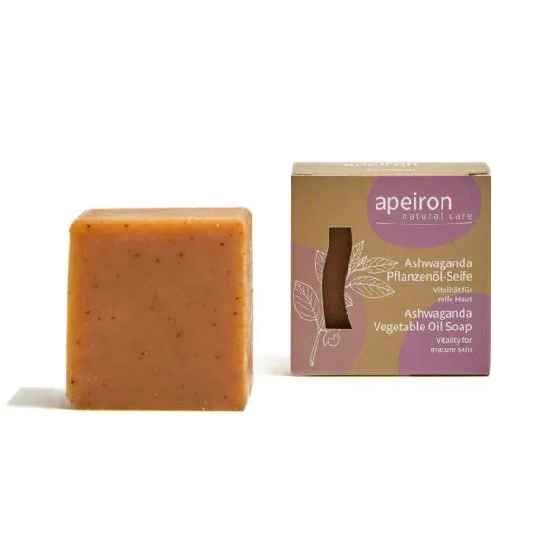 Apeiron Apeiron Pflanzenöl-Seife Ashwaganda 100g – Produktbild 2 von 3