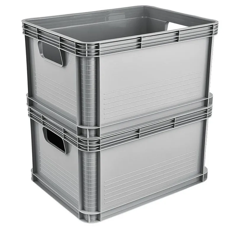Keeeper Keeeper Transportbox 'Robert' stapelbar, 40 x 30 x 22 cm, 20 l, Grau, – Produktbild 4 von 6