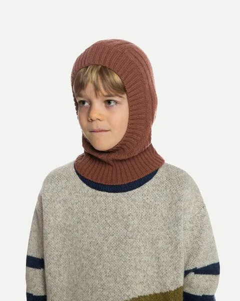 MATONA Matona Sturmhaube | Balaclava | aus Wolle und Baumwolle | GOTS-zertifiziert, Caramel, – Produktbild 1 von 3