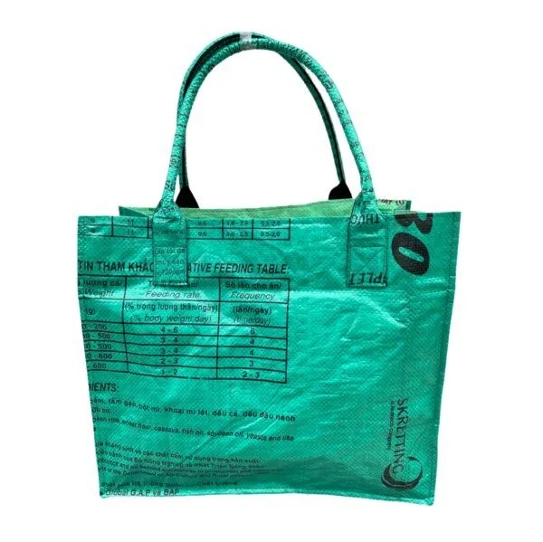 Beadbags Beadbags Einkaufstasche Ri94 recycelter Reissack, Dunkelgrün, – Produktbild 3 von 3
