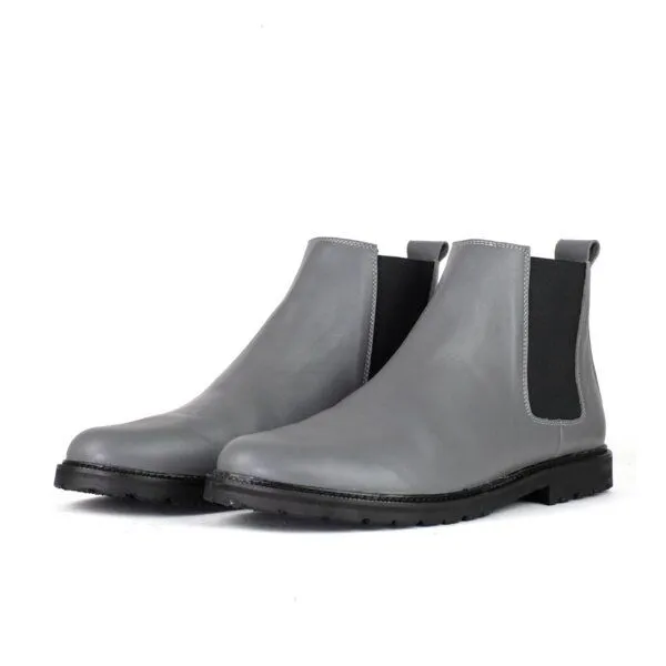SORBAS SORBAS '92 Leder Chelsea Boots, Grau, – Produktbild 2 von 6
