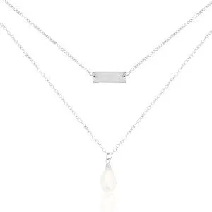 ELEKTROPULLI ELEKTROPULLI Layering Kette, Silber, – Produktbild 3 von 3