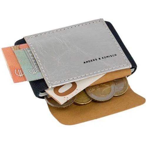 ANDERS & KOMISCH ANDERS & KOMISCH Kleines Portemonnaie mit Münzfach - A&K MINI CLASSIC, Silver, – Produktbild 7 von 8