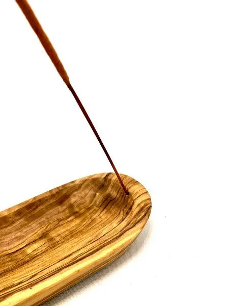 Olivenholz erleben Olivenholz erleben Räucherschale oval glatt 16cm, rustikal 16 cm oder oval 25 cm aus Olivenholz – Produktbild 4 von 6