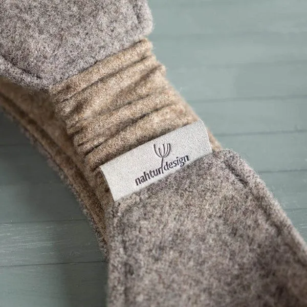 nahtur-design nahtur-design Ohrenwärmer | Stirnband aus Flauschloden | Wendefunktion, Braun_01 (braun), – Produktbild 5 von 5