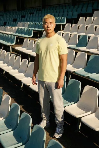 THE FACE OF ELEMENTS THE FACE OF ELEMENTS Airy - Regular Fit T-Shirt aus 100% Bio-Baumwolle, Lime (gelb), – Produktbild 2 von 4