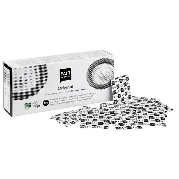 Fair Squared Fair Squared Kondome Original - 100 Stück aus Naturkautschuklatex – Produktbild 1 von 4