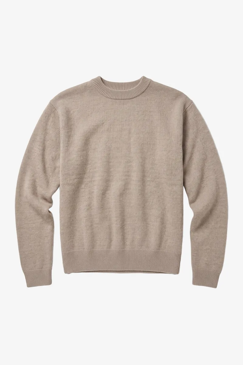 KnowledgeCotton Apparel KnowledgeCotton Apparel Herren vegan Pullover Soufflé Garn Hell Federgrau, Grau, – Produktbild 1 von 2