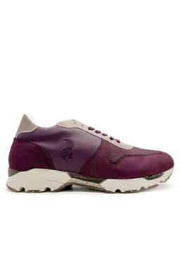 thies thies Damen vegan Runner Sneaker Eco Eichhörnchen Algen Kork Dunkelbeere Lila – Produktbild 1 von 1