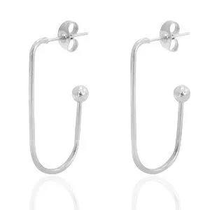 ELEKTROPULLI Creolen in 29mm von Elektropulli, Silber, – Produktbild 2 von 4