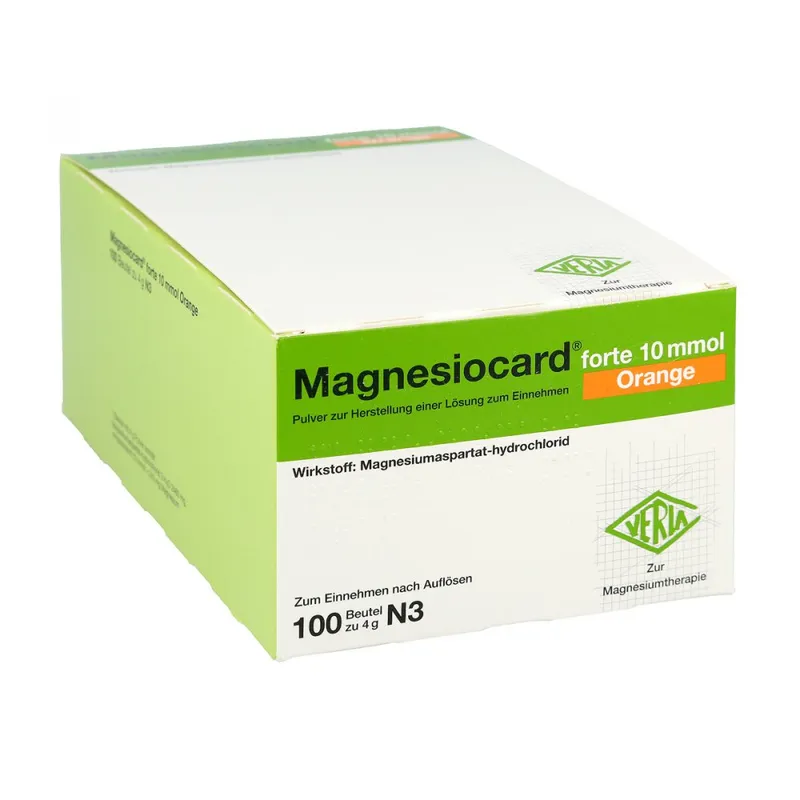 Magnesiocard Magnesiocard forte 10 mmol Orange Pulver – Produktbild 1 von 3