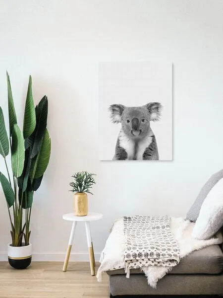 Photocircle Photocircle Poster / Leinwandbild - Koala (Black and White) – Produktbild 4 von 4