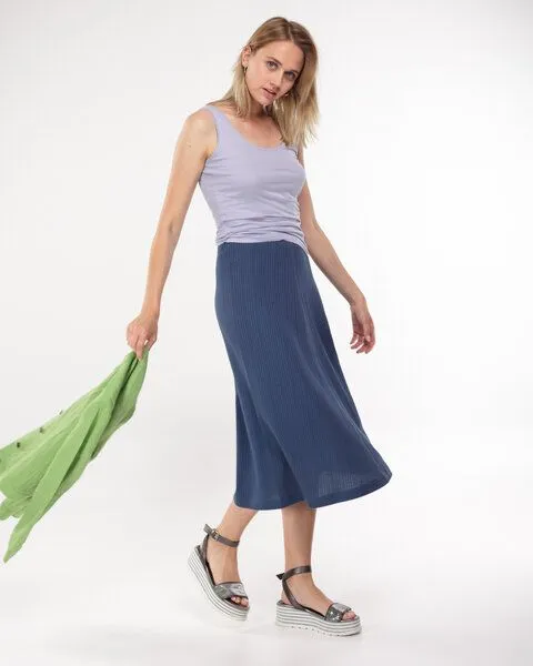 Alma & Lovis Alma & Lovis Top aus Bio-Baumwolle | Basic Top, Lavendel, – Produktbild 2 von 4