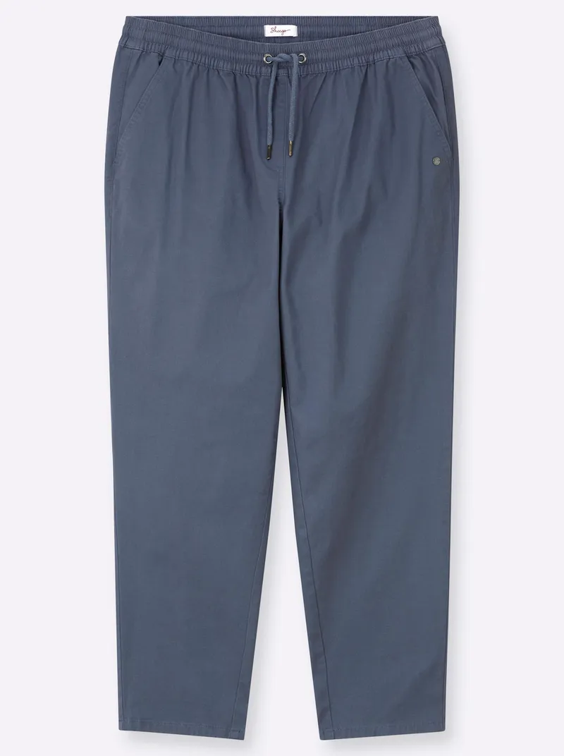 sheego Chinohose rauchblau, Rauchblau, – Produktbild 1 von 2