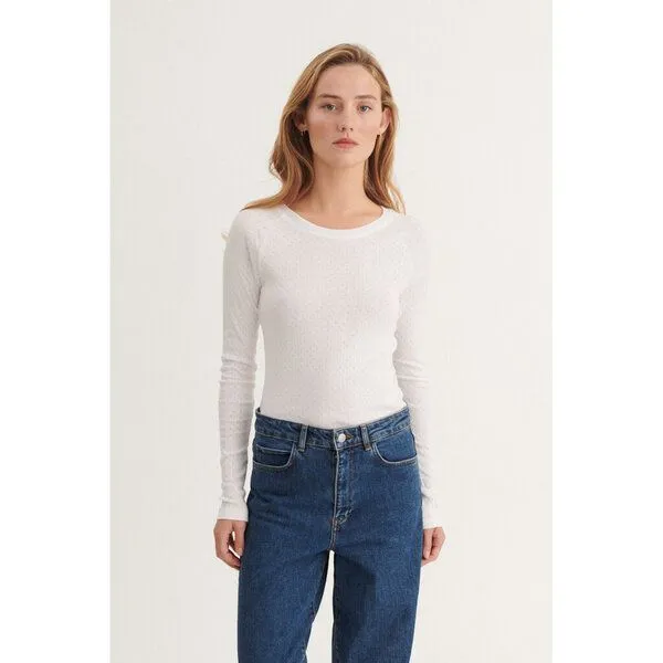 Basic Apparel Basic Apparel Langarmshirt Vegan - Arense LS Tee, Weiß, – Produktbild 1 von 2