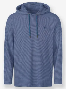 marco donati Langarmshirt jeansblau-meliert – Produktbild 1 von 1