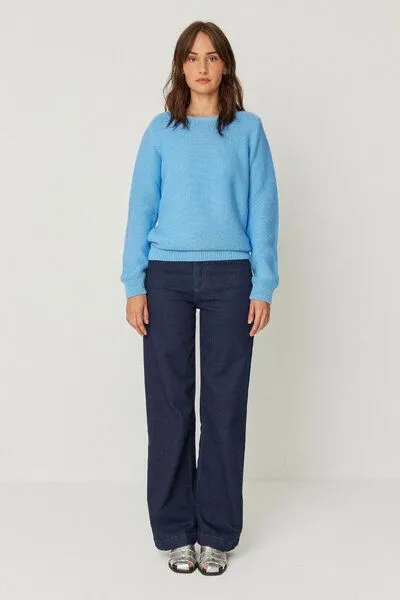 SKFK SKFK Strickpullover IRADI, Sky blue, – Produktbild 2 von 4