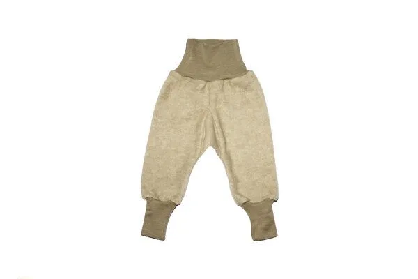 Cosilana Cosilana Baby Fleece-Hose mit Bund kbT Wolle Bio Baumwolle, Lattemacchiatio melange, – Produktbild 1 von 1