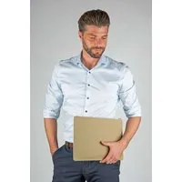GREVIRO GREVIRO Dokumentenmappe aus Kaktusleder (vegan) - passend auch für MacBook, iPad & Co., Beige, – Produktbild 1 von 1