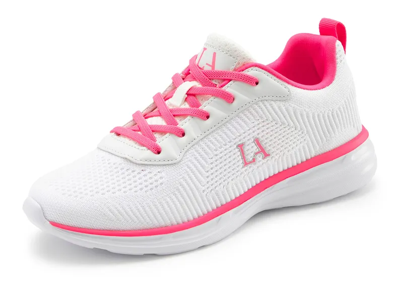 Lascana Sneaker, Weiß/pink, – Produktbild 3 von 3