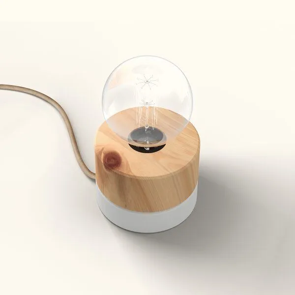 ALMUT von Wildheim ALMUT von Wildheim Tischlampe Holz, Zirbe natur, – Produktbild 1 von 4