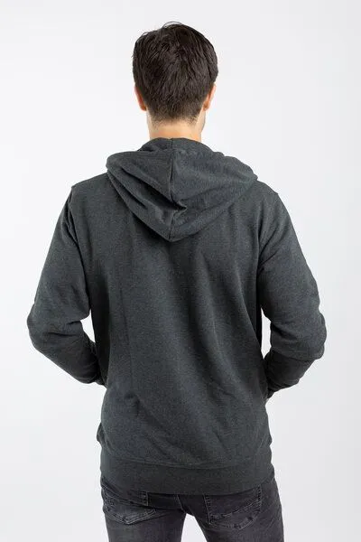 TORLAND TORLAND Basic Zip-Hoodie CONNECTOR, Grau (dark heather grey), – Produktbild 3 von 4