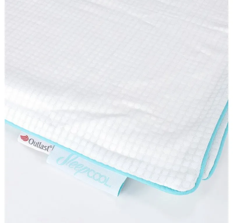 SleepCOOL Kissenbezug Temperaturregulierende Kissenhülle m. Kühleffekt- COOL.STER, (1 Stück), Funktionsmaterial, Weiß, – Produktbild 4 von 5