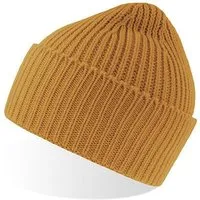 Atlantis Headwear Atlantis Headwear grob gestrickte Beanie-Mütze aus weichem, warmem Polylana®-Garn, Mustard, – Produktbild 1 von 1