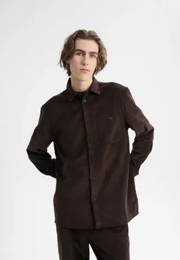 MELA MELA Herren vegan Hemd Corduroy Nimit Braun – Produktbild 1 von 1