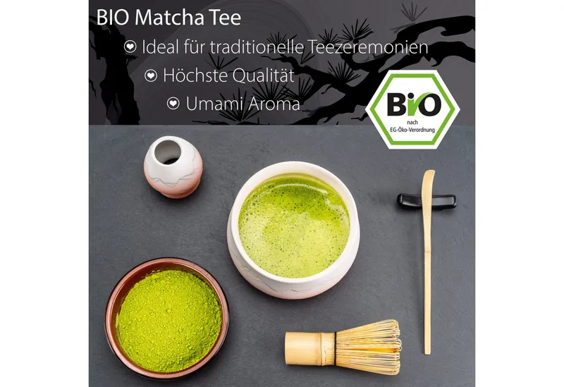 Kemes Tee Matcha Pulver Ceremonial Grade ideal zum Trinken für Matcha-Getränke, 1 x (Packung, Matcha Pulver in BIO-Qualität) – Produktbild 3 von 5