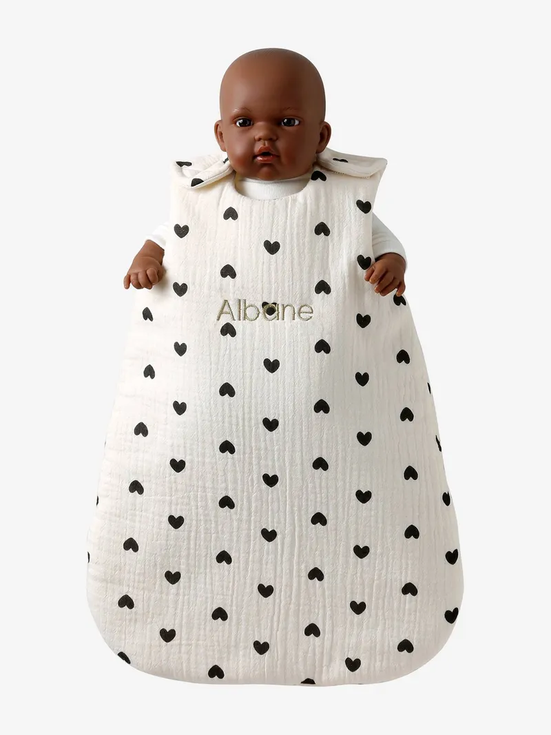 Vertbaudet Puppen-Schlafsack, Schwarz, – Produktbild 2 von 4