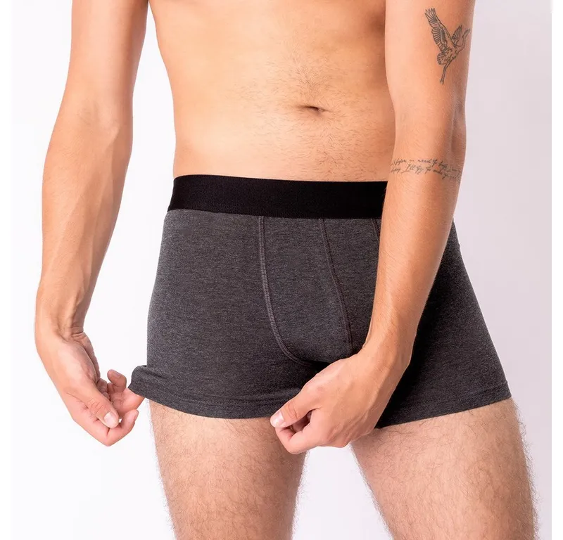 OCCULTO Boxershorts Herren Bambus Boxershorts 5er Pack (Modell: Bryan), Grau, – Produktbild 2 von 5