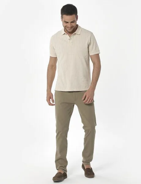 ORGANICATION ORGANICATION Slim Chino-Hose aus Bio-Baumwolle, Grün(olive), – Produktbild 2 von 3
