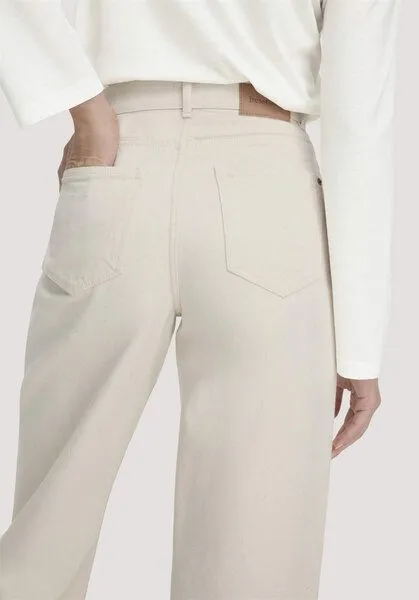 hessnatur hessnatur Jeans ALVA Wide Leg UNDYED aus Bio-Baumwolle mit Recycled-Baumwolle, Natur, – Produktbild 2 von 4