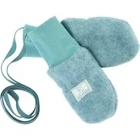 Pickapooh Pickapooh Baby und Kinder Fäustlinge Bio-Schurwolle Fleece sea green Gr. 1 (bis 9 Monate) – Produktbild 1 von 1