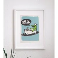 päfjes päfjes Badewannen Piratengeschichten mit Kriss Kroko - AARRGG - Poster A4 – Produktbild 1 von 1