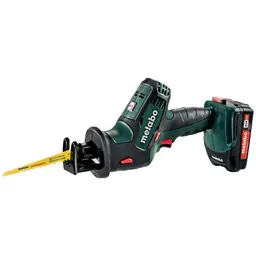 Metabo Metabo Akku-Säbelsäge SSE 18 LTX Compact, incl. 2x Akku Li-Power 2 Ah, Ladegerät, Zubehör, metaBOX – Produktbild 1 von 1