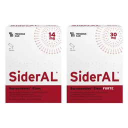 SiderAL SiderAL Eisen 14 mg Cola + Eisen Forte 30 mg Zitrus – Produktbild 1 von 1