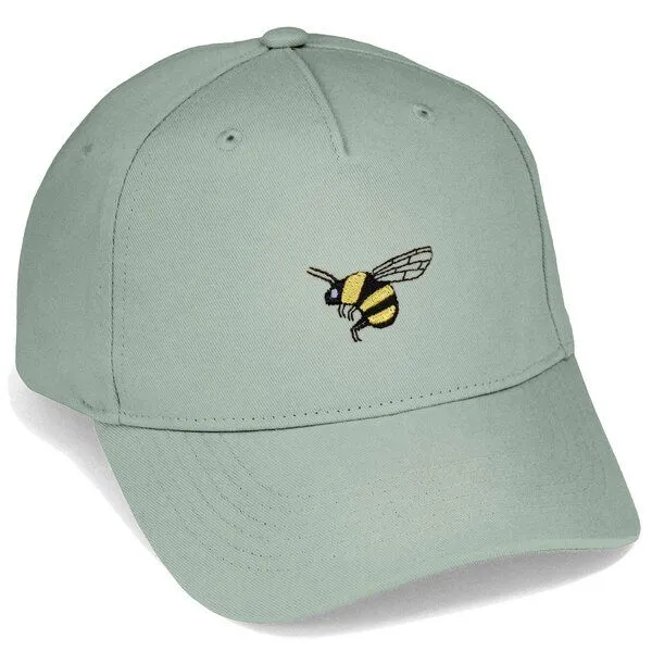 LIGARTI Bestickte Cap – Brumhilde die Hummel – LIGARTI Tiermanufaktur, Mintgrun, – Produktbild 1 von 4