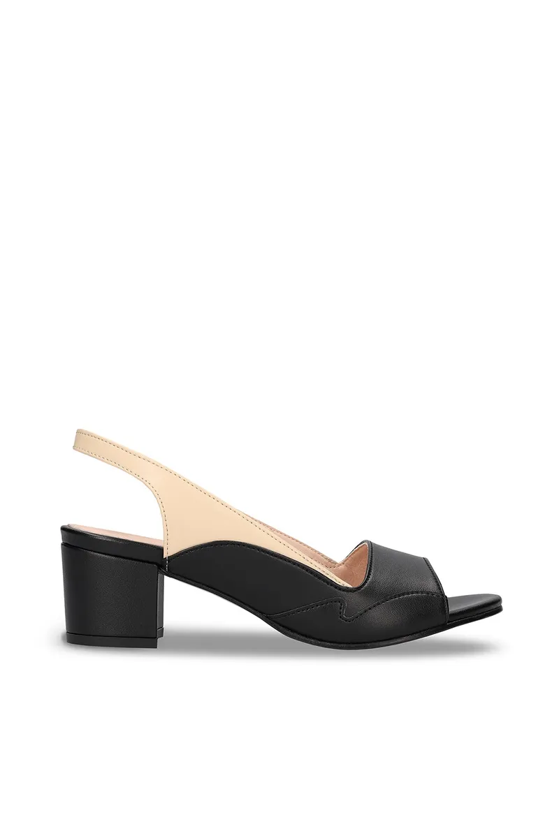 NAE NAE Damen vegan Sandalen Mara Veganes Öko-Leder Beige/Schwarz, Beige, – Produktbild 1 von 2
