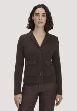 hessnatur hessnatur Strick Blazer Regular aus Bio-Baumwolle mit Bio-Merinowolle – Produktbild 1 von 1